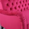 rose red Chesterfield;3 seater ,modern sofa