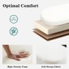 Oval Storage Bench for Living Room Bedroom End of Bed,Sherpa Fabric Plush Upholstered Storage Ottoman Entryway Bench With Metal Legs,Cream