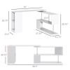 Computer Desk L-Shaped-White (Swiship-Ship)/Prohibited by WalMart.
