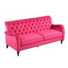 rose red Chesterfield;3 seater ,modern sofa