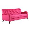 rose red Chesterfield;3 seater ,modern sofa