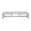 Adel Floating TV Stand, Sleek Wall-Mounted Console with 2-Doors, White
