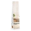 Jewelry Armoire with Full Length Mirror 360° and Large Capacity Jewelry Organizer Armoire; Lockable Mirror with Jewelry Storage; Multi Storage Shelves