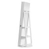 Jewelry Armoire with Full Length Mirror 360° and Large Capacity Jewelry Organizer Armoire; Lockable Mirror with Jewelry Storage; Multi Storage Shelves