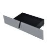 Queen Size Velvet Upholstered Platform Bed with 2 Drawers and 1 Twin XL Trundle- Gray