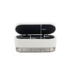Oval Storage Bench for Living Room Bedroom End of Bed,Sherpa Fabric Plush Upholstered Storage Ottoman Entryway Bench With Metal Legs,Cream