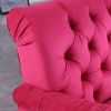 rose red Chesterfield;3 seater ,modern sofa