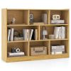 3-Tier Open Bookcase 8-Cube Floor Standing Storage Shelves Display Cabinet